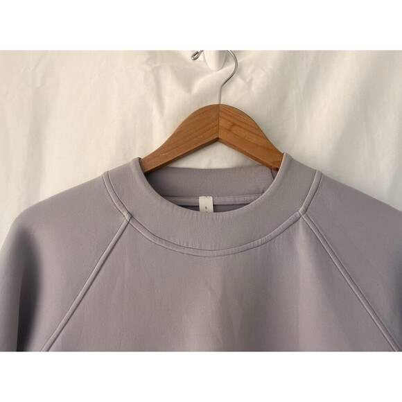 Lululemon City Sweat Crew Spacer Iced Iris Purple Sweatshirt Crewneck 6 Scuba - Picture 5 of 10
